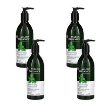 아발론 오가닉스 Avalon Organics 핸드 & 바디 로션 페퍼민트 12 oz (340 ml), 4개