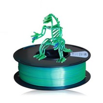 Createbot 3D 프린터 필라멘트 Pla 투톤 듀얼 컬러 PLA 1.75mm 1 kg/롤 인쇄 재료 빠른 배송, [02] blue and green