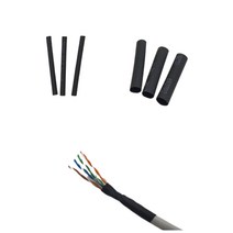 검정 전선 튜브 본드 수축 전선 보호 압축 절연 열수축 난연 케이블 필름 배선 정리 작업 키트