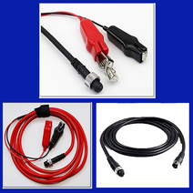 다이와 시마노 전동릴 배터리 연결선 전동릴 연결 케이블, 2.5m, 홍색집게형