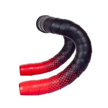 끝 플러그가있는 2 조각 패션 자전거 핸들 바 테이프 충격 흡수 통기성 디자인 야외 사이클링을위한 부드러운, 215cmx3cm, 에바 PU, 빨간색