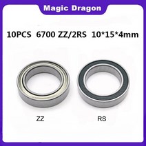 6700 10PCS/100PCS ABEC-5 6700-2RS 6700ZZ 2RS RS 10x15X4mm 소형 고무 씰 깊은 홈 볼 베어링, [01] 6700 ZZ, [02] ABEC 3, [02] 100 개