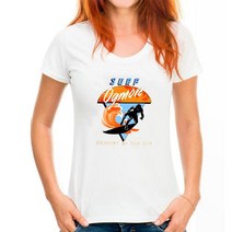 서핑 바디 보드 서프 오그모어 티셔츠 70s 스타일 바이 더 씨 레트로 스포츠 보드 탑 여름 빈티지 인디 힙, 14 WoMen white_06 XL