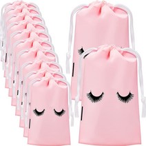 10/30Pc 속눈썹 애프터 가방 플라스틱 Drawstring 화장 주머니 화장품 여행 미용 용품 포장, [07] 30Pcs-10x15cm-Pink