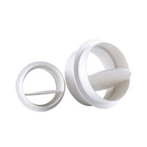 덕트 부자재 외풍 차단 댐퍼 100mm 150mm 환기 체크 밸브 인라인 주방용 가정용 그릴, [03] 110mm