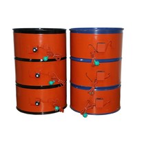 드럼히터 드럼통 실리콘 히팅자켓240v 2000w 250*1740*1.5mm 실리콘 오일 드럼 히터 벨트 디지털 온도 조, 02 240v_01 2000w with knob