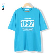 오마보이 남성용 1997 나염 라운드 반팔 티셔츠