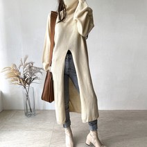 네모 여성용 트임니트 원피스