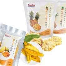 건강한가 무설탕 무첨가 건강먹거리 건조과일칩 간식 망고 파인애플 말랭이 선물용 총600g, 망고말랭이만(6개)