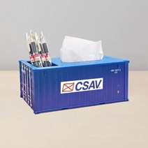 카고박스 Maritimo-펜 홀더 미니 컨테이너 20 피트 선박 명함 케이스 화물 티슈, 한개옵션1, 06 CSAV