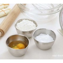 시모무라 스텐 쁘띠 계량볼 믹싱볼 스텐볼 3P세트, 스텐레스, 270ml