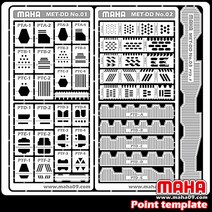 [마하공구] 포인트 에칭 (템플레이트) 3종 세트