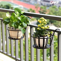 베란다 화분걸이대 진열대 선반 철제 창틀 아파트 받침대, OSO-T9