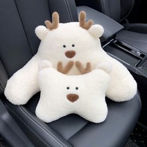 루돌프 허리쿠션 곰 루돌프 목베개 세트 벨벳, 02_허리쿠션