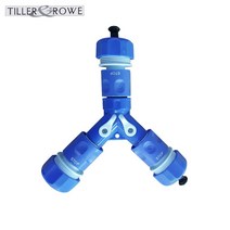 TILLER ROWE 3구 물호스 분배기 15~19mm 호스용 연결구 Y밸브 워터스톱 원터치 커넥터포함 물호스 원예호스 정원 잔디 물주기 세차 물청소