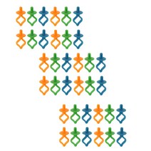 36pcs 스풀 홀더 보관 diy 재봉틀 액세서리, 실리카겔, 어울리는
