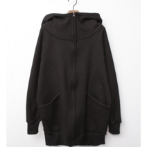 데일러뷰 후드 터틀넥 기모 집업 하프기장 박스 루즈핏 하이넥 여성 여자 겨울