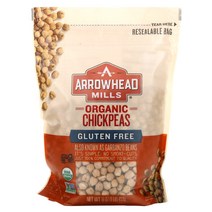 Arrowhead Mills 유기농 병아리콩 글루텐 무함유 453g(16oz) 2팩