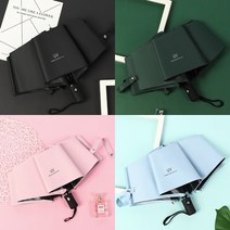 공나물골프 고급 예쁜 초경량 UV 차단 자동 3단 암막 우산