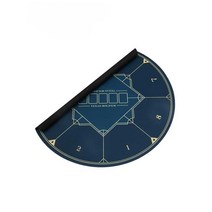 홀덤 매트 휴대용 카지노 테이블 보 카드 텍사스 성인, 직경1.2미터두께2mm의8인용블랙테이블매트