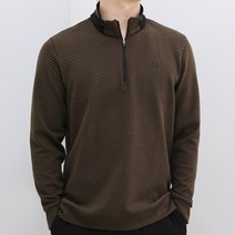 네레토 남성 골프웨어 상의 긴팔 가을 겨울 반집업 티셔츠