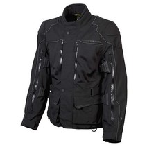 ScorpionEXO XDR Yosemite 남성용 텍스타일 어드벤처 투어링 오토바이 재킷 (레드 미디엄), 3X-Large, Black