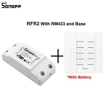 Itead SONOFF RF R2 433Mhz WiFi 스위치 차단기 릴레이 모듈 리모컨 Alexa Google Home 및 sonoff RM433, 03 RFR2 RM433 Base