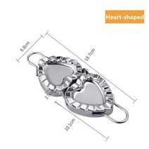 만두기계 만두 제조 업체 304 스테인레스 스틸 금형 보도 반죽 라비 올리 피부 과자 도구 기계 홈, [01] Heart  shaped