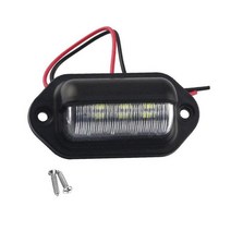 오토바이트레일러 바이크 자전거 트레일러 캐리어 12V 6 LED 자동차 번호판 라이트 SUV RV 트럭 트레일러, 01 black