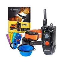 Dogtra 202C 투 도그 원격 트레이닝 칼라 - 1/2마일 범위 충전식 방수 플러스 1 아이클릭 카드 제스틱 클릭 트레이너 밸류 번들
