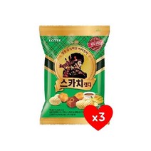 롯데 스카치 세가지 157g 3개 발효버터 사무실간식 탕비실사탕 유아간식 군것질 졸음방지, 4개