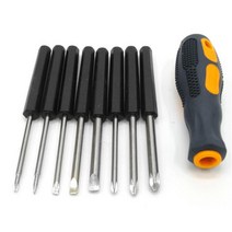 손잡이 꽂이형 드라이버 사이즈 8종세트 수공구 온라인철물점