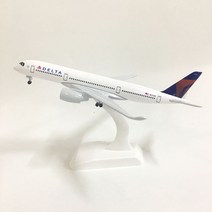 비행기모형 비행기다이캐스트 모형비행기 JASON TUTU 20cm 에어 버스 A350, 20CM- 델타 A350