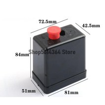 콤프레샤부속 에어 공기 압축기 압력 제어 스위치 밸브 하우징 쉘 커버 전용 72.5x42.5mm 240V 15A 175, 한개옵션0