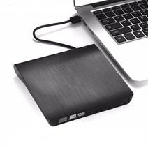 USB 3.0 DVD RW 컴퓨터 광학 드라이브 PC 외장 슬림 CD ROM 디스크 리더 DVD 플레이어, 검은색