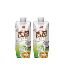 비코리치 100% 코코넛 밀크 330ml 2개, 단품