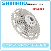 스프라켓 시마노 Deore 10 단 카세트 스프로킷 MTB 자전거 CS-M4100-10 프리휠 플라이휠 정품 부품 11-42, 1개