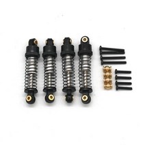 FMS 1/24 Xiaoqi FCX24 RC 자동차 차량용 차량용 예비 부품 금속 피팅 단일 배럴 충격 흡수기 4 스트립 오, 05 black
