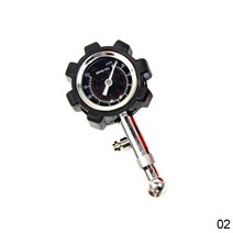 자동차 트럭 바이크 오토바이용 타이어 압력 게이지 100Psi 고정밀 모니터 정확한 공기, 01 Black