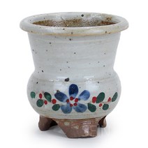 여주 꽃그림 수제 옹기화분 - 화분 다육이화분 다육 미니화분 다육이 토분 도자기 국내화분 토기분 옹기화분 소형화분 중형화분, 02_세인_여주 옹기화분_NO_02