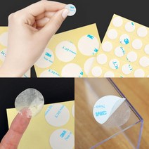 부직포양면테이프 양면종이테이프 투명양면테이프 원형 양면테이프, 30mm