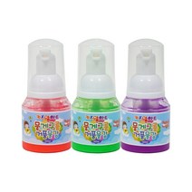 뭉게구름 거품물감 40ml 3색 - B / 키즈맘아트 거품 목욕 촉감 오감 발달 물감 미술 놀이 핑거페인트 유아 아기 어린이 버블 드로잉카페 키즈카페 집콕 엄마표미술 홈스쿨