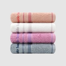 송월타월 아날도바시니 재즈40 수건 120g 20수 면사, 핑크, 3개