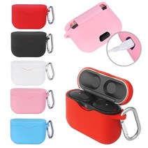 Farfi Shockproof Silicone 블루투스 이어폰 보호 케이스 커버 Sony WF-1000xm3, 빨간