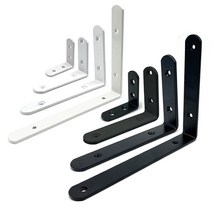 ㄱ자 선반대 꺽쇠 브라켓 받침대 꺽쇠철물 까치발, 기본 2형 화이트 [ XL ] 200mm * 250mm