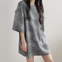 물나염 타이다이 오버핏 반팔