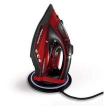Morphy Richards 303250 코드리스 스팀 아이언 간편충전 360 무선 2400W 레드/블랙, 보여진 바와 같이