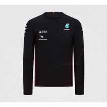 페트로나스 모터스포츠 F1 팀 티셔츠 빠른 건조 긴팔 저지 UV 차단 퇴색하지 않음 화이트 여름, L_04