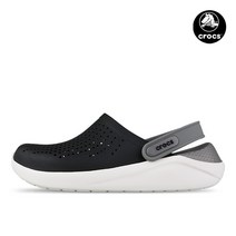 크록스 라이트라이드 남자 여성 클로그 슬리퍼 샌들 블랙스모크 204592-05M