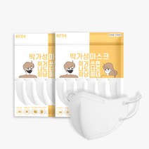 박가성 KF94 새부리형 컬러 마스크 중형, 화이트, 2개, 25매